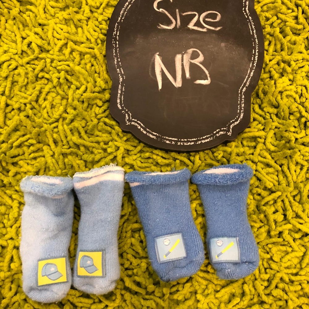 Blue Baby Socks Set - 3 pairs